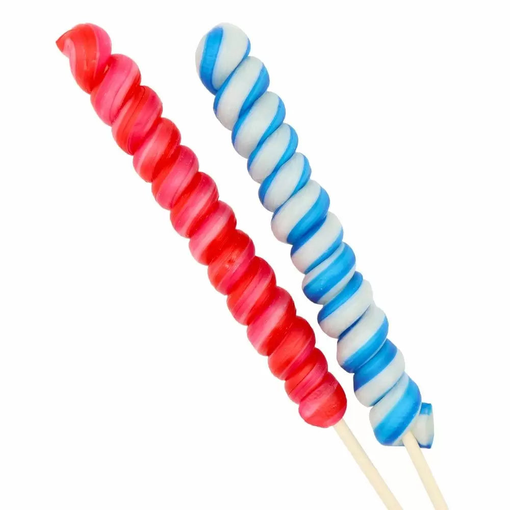 Crazy Candy Factory Strawberry Or Bubblegum Twist Lollipops 80g