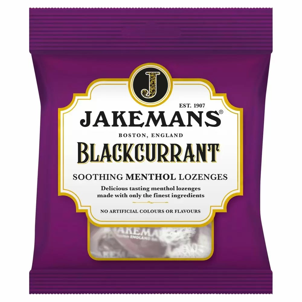 Jakemans Blackcurrant Soothing Menthol Lozenges 73g