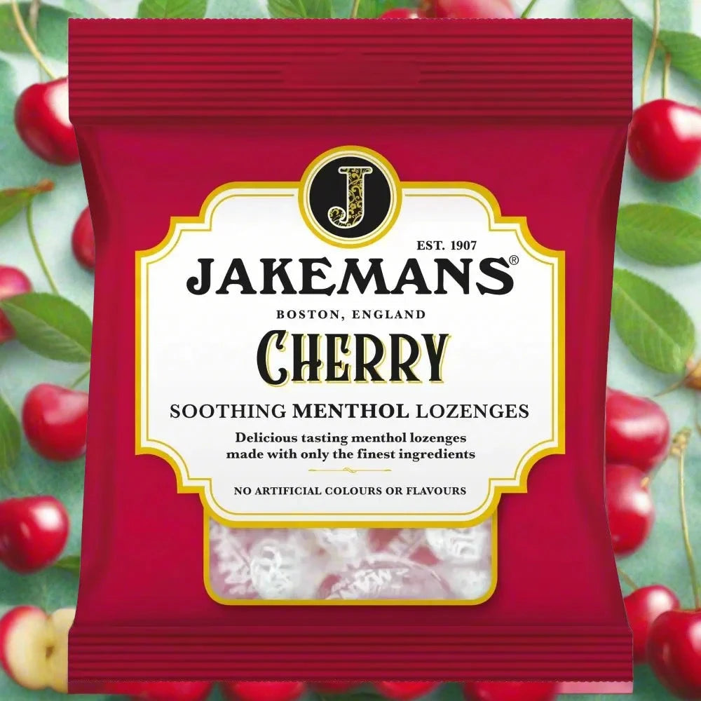 Jakemans Cherry Soothing Menthol Lozenges 73g