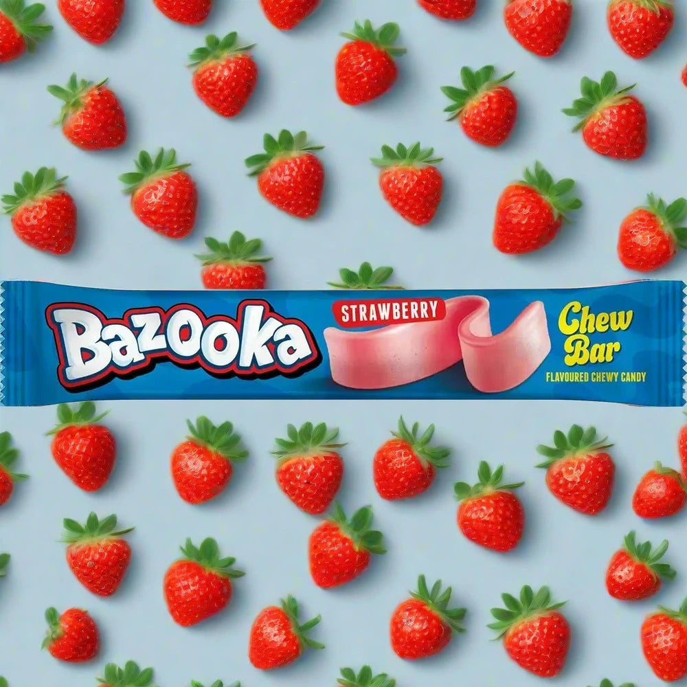 Bazooka Strawberry Chew Bars 14g