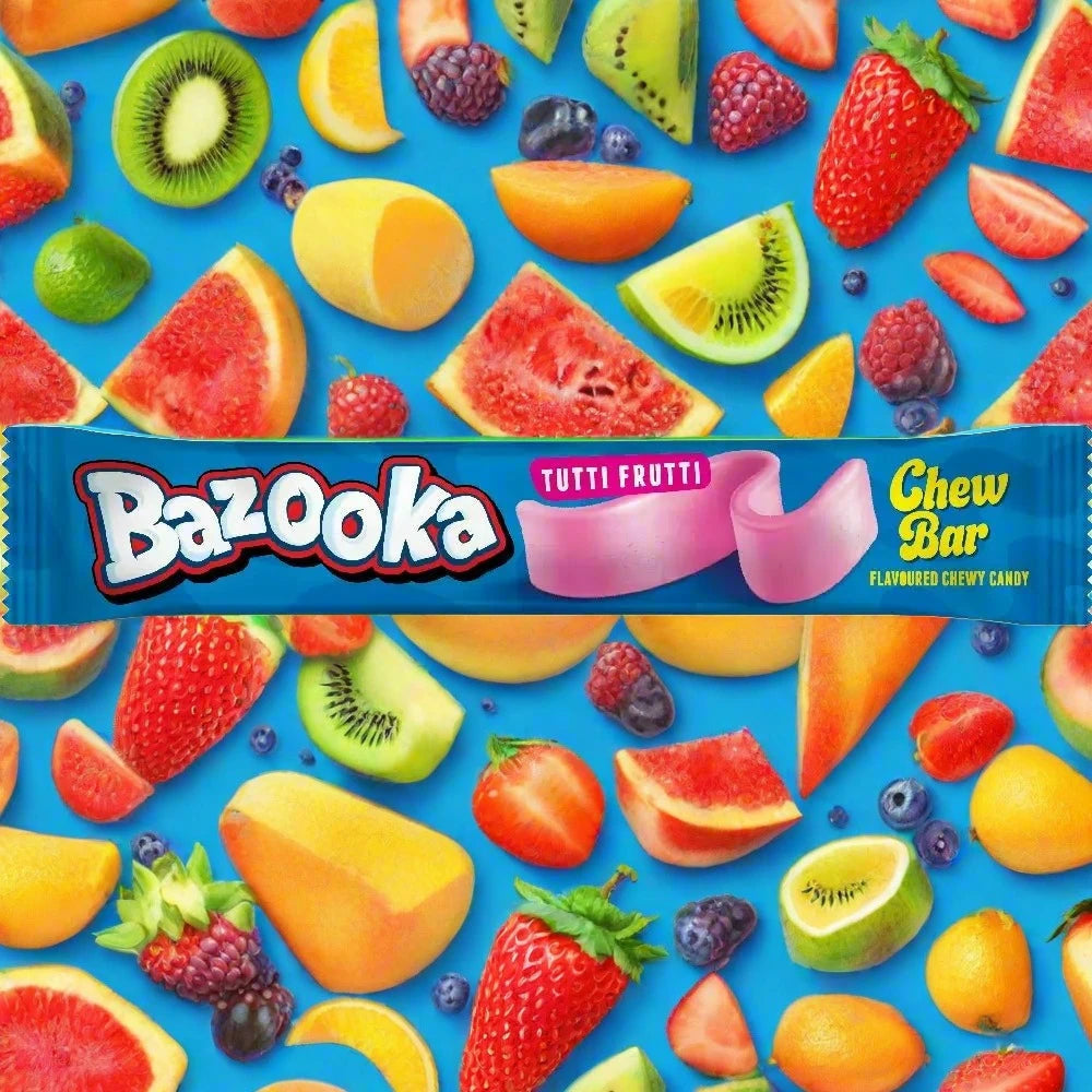 Bazooka Tutti Frutti Chew Bar 14g