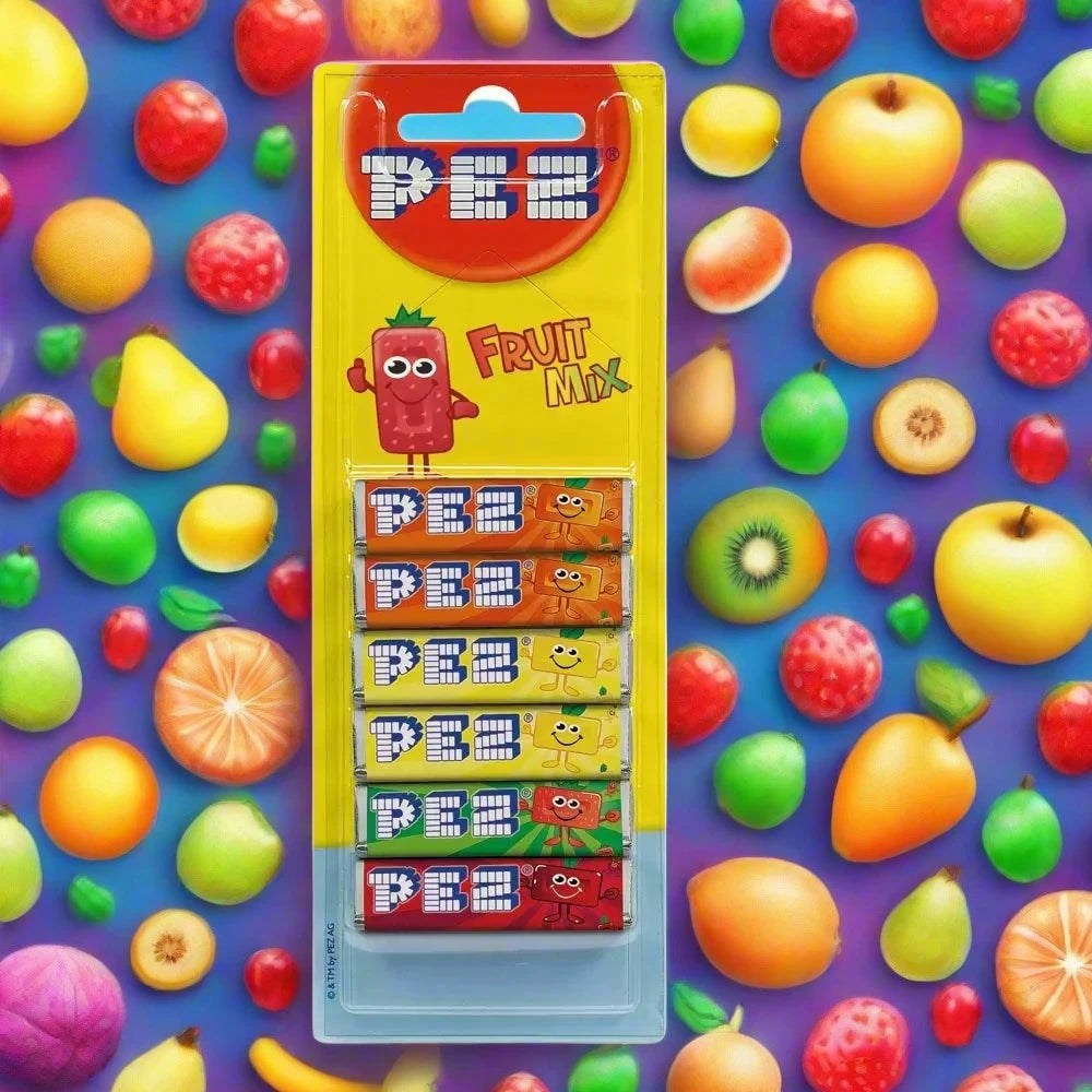 Pez Fruit Mix Refills 6 Pack