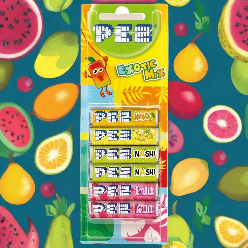 Pez Exotic Mix Refills 6 Pack 51g