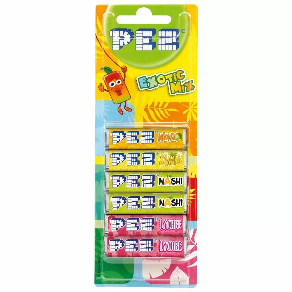 Pez Exotic Mix Refills 6 Pack 51g