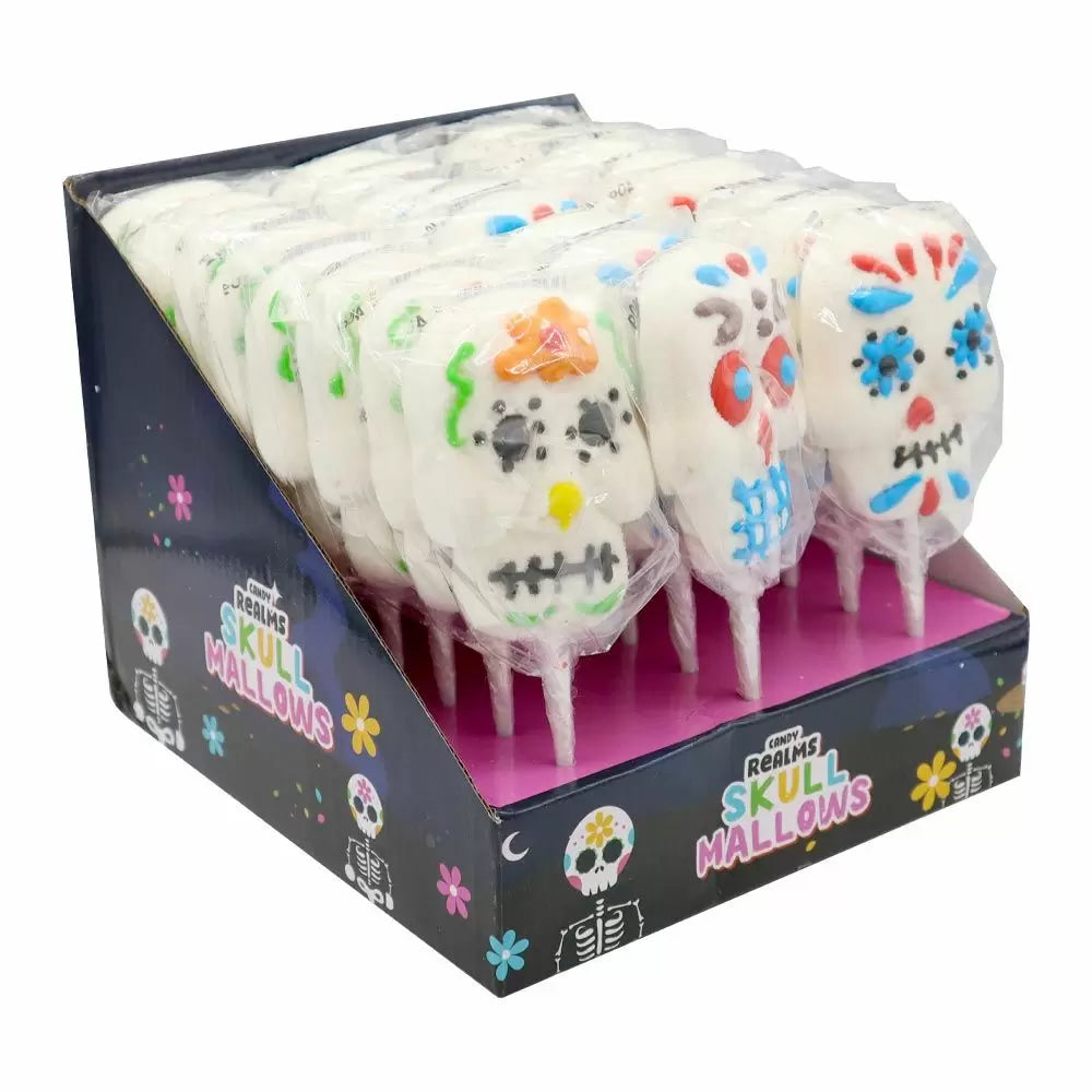Candy Realms Skull Mallow Pops 40g