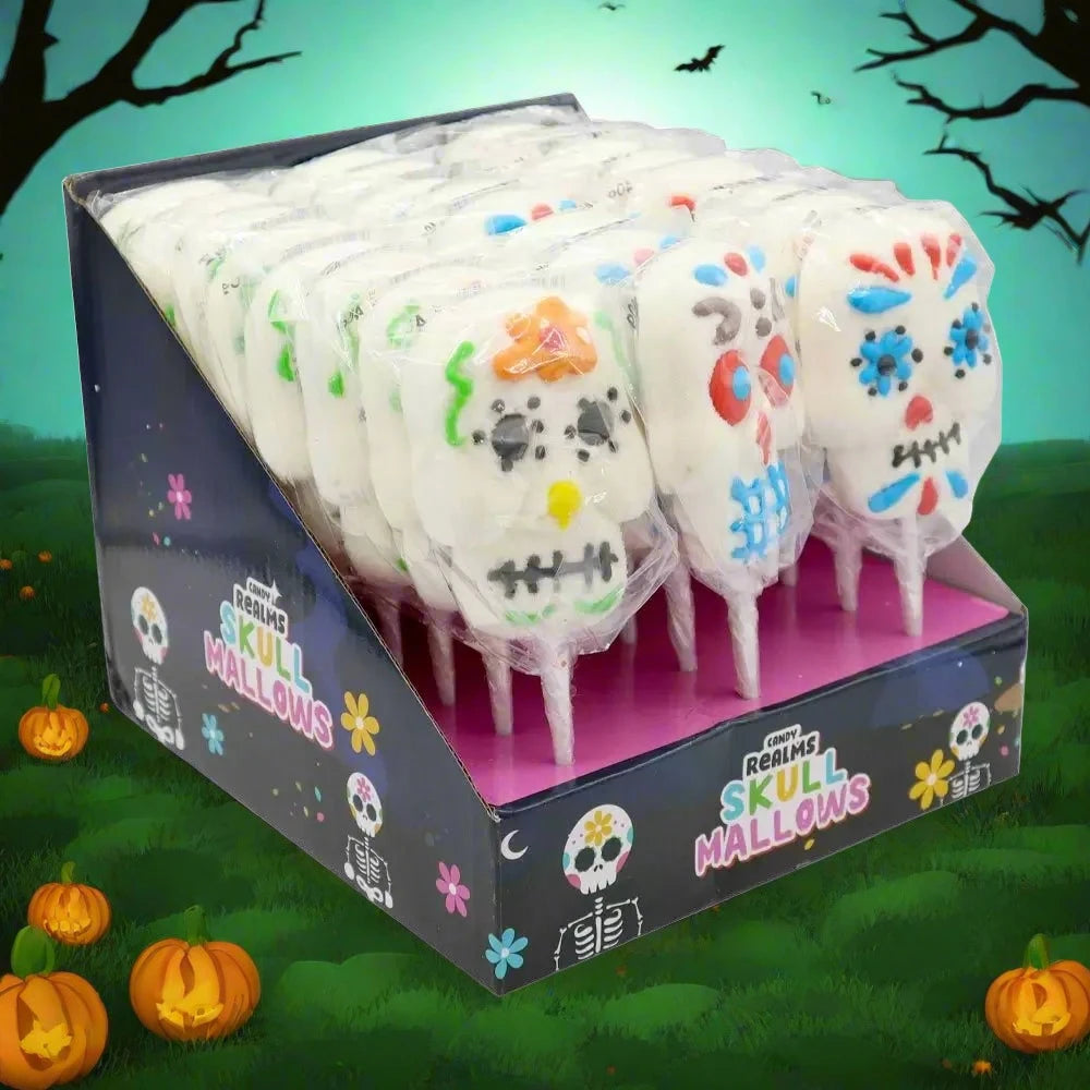 Candy Realms Skull Mallow Pops 40g