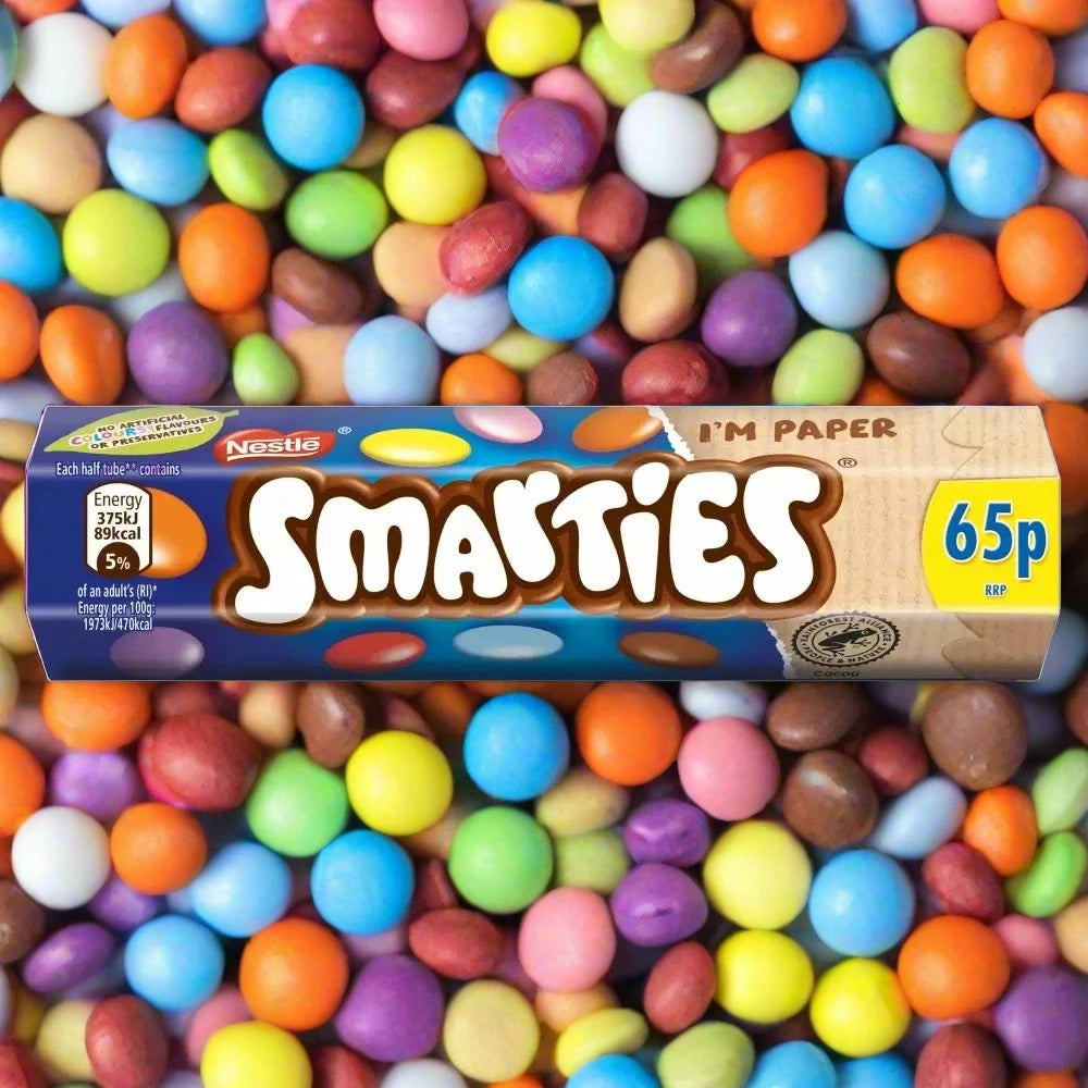 Smarties Milk Chocolate Sweets Tube 38g