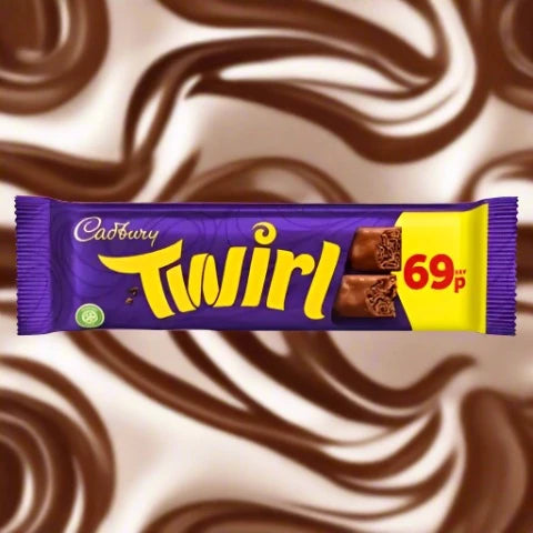 Cadbury Twirl Chocolate Bar 69p PMP 43g