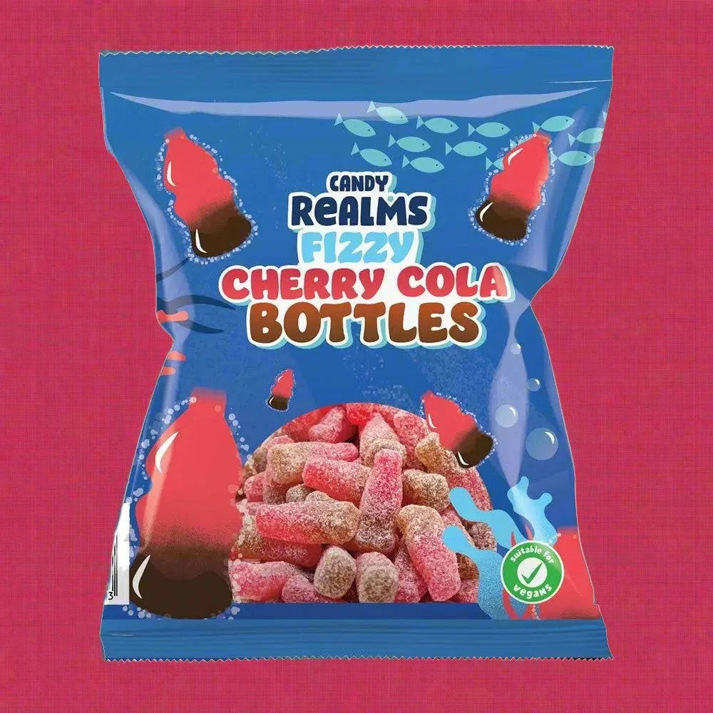 Candy Realms Fizzy Cherry Cola Bottles Bag 190g