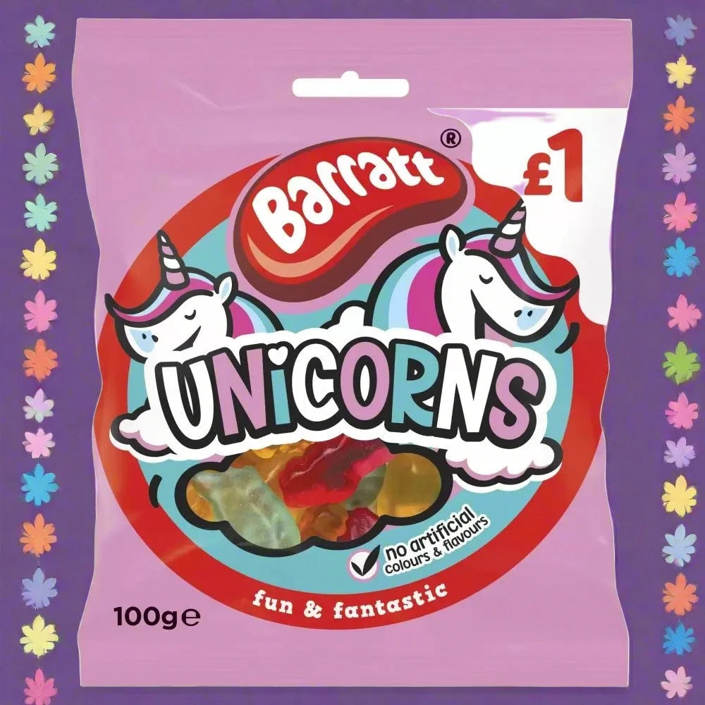 Barratt Fun & Fantastic Unicorns 100g £1 PMP