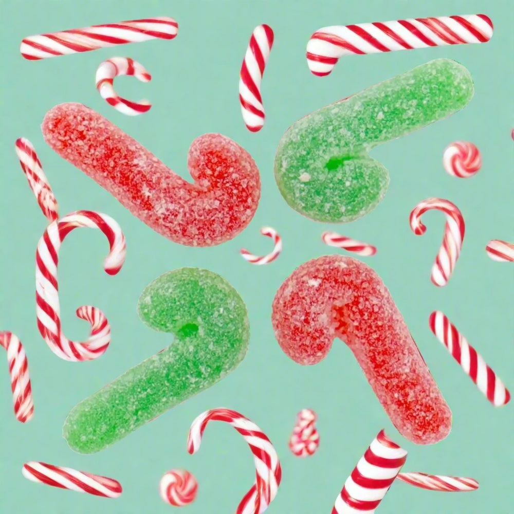Snacks Online Christmas Sugared Candy Canes 100g