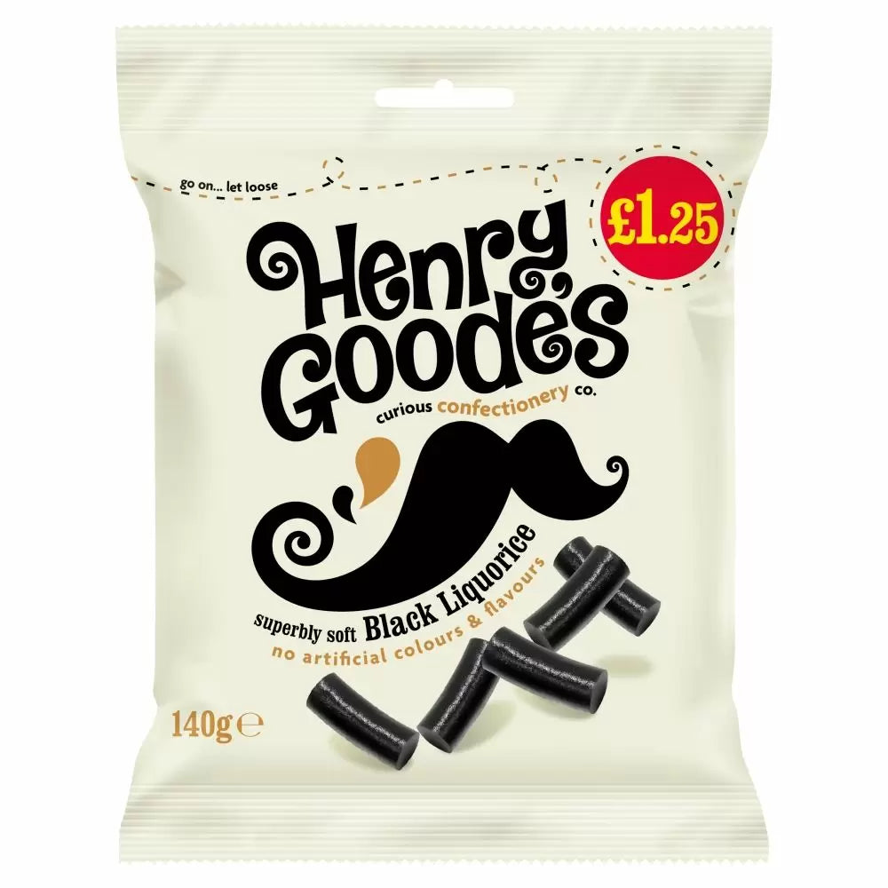 Henry Goode's Superbly Soft Black Liquorice 140g £1.25 PMP