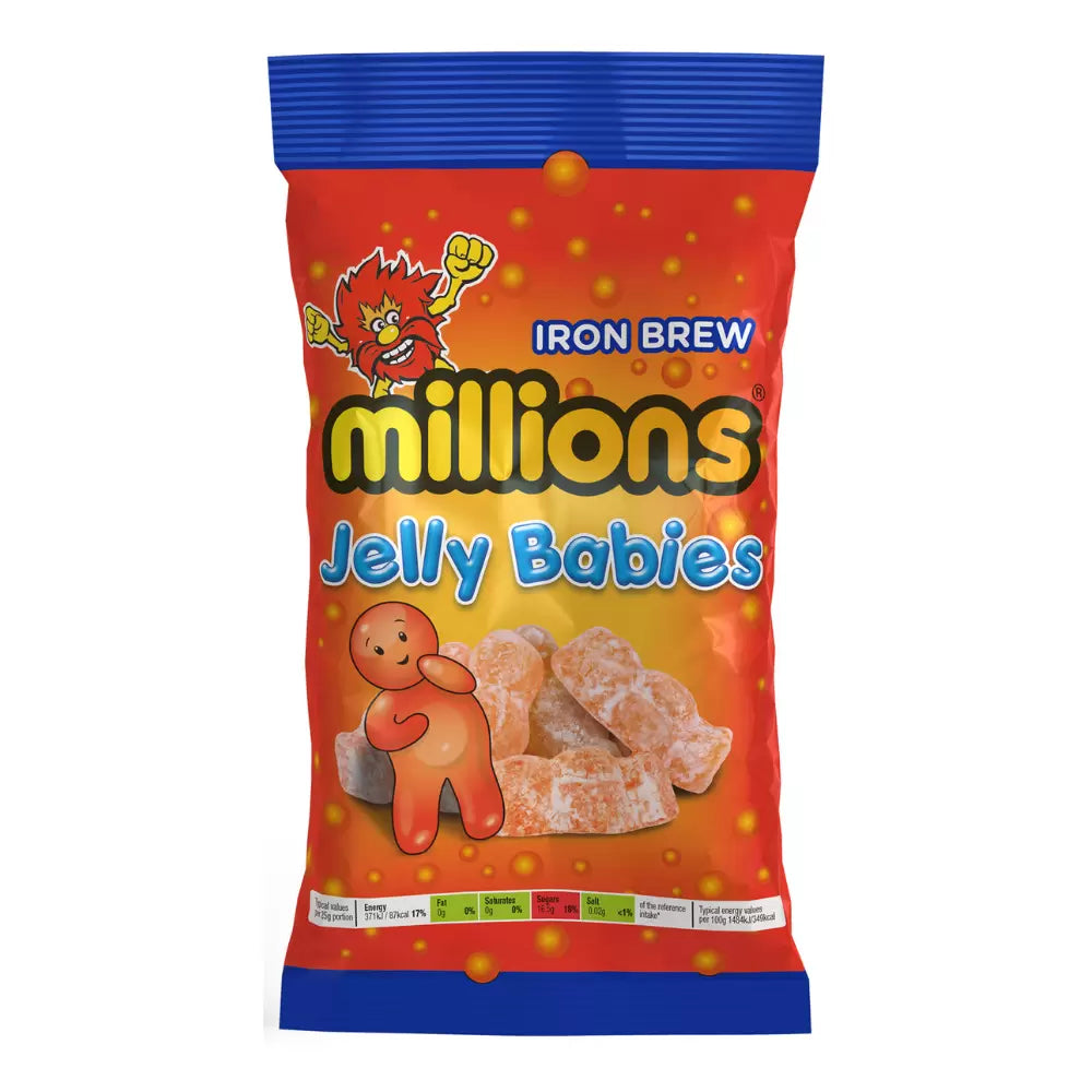 Millions Iron Brew Jelly Babies 160g
