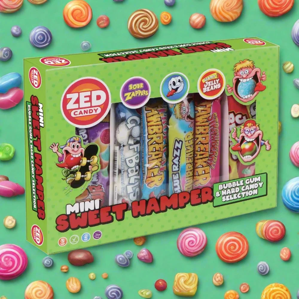 Zed Candy Mini Sweet Hamper In Green Box 177g