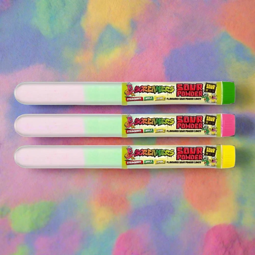 Buy Zed Candy Screamers Powder Tubes 15g at SnacksOnline.co.uk | Snacks ...