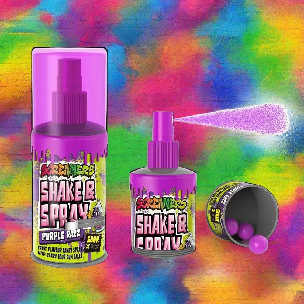 Zed Candy Screamers Purple Raspberry Shake & Spray 60ml