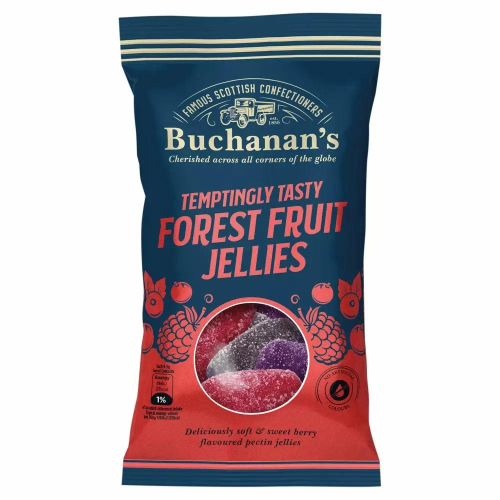 Buchanan's Temptingly Tasty Forest Fruit Jellies Bag 140g