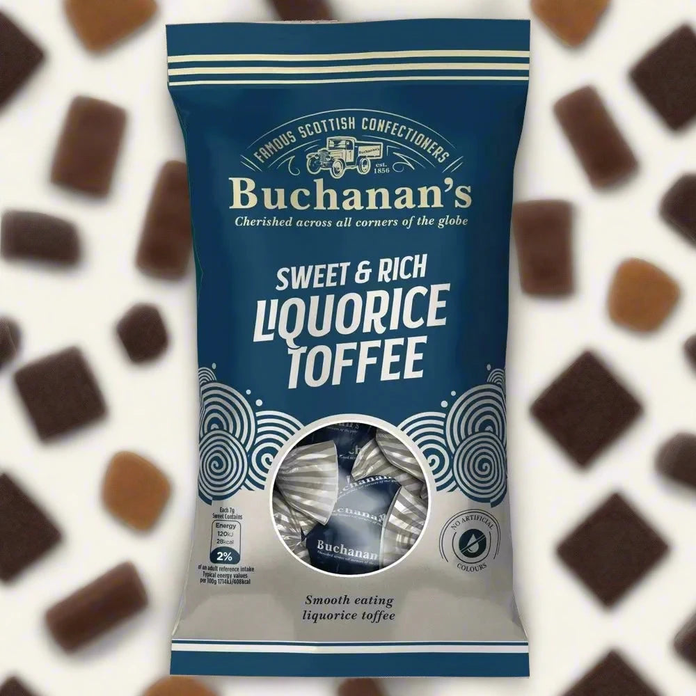 Buchanan's Sweet & Rich Liquorice Toffee Bag 120g