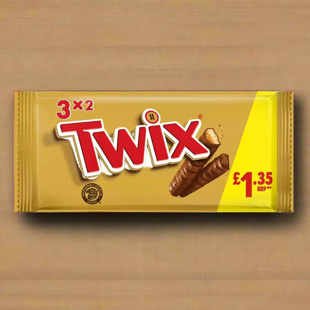 Twix Chocolate Biscuit Bars Multipack 3 x 40g £1.35