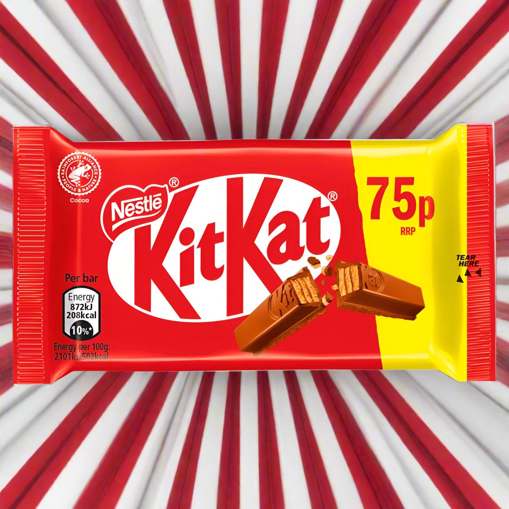 Kit Kat 4 Finger Milk Chocolate Bar 41.5g PMP 75p