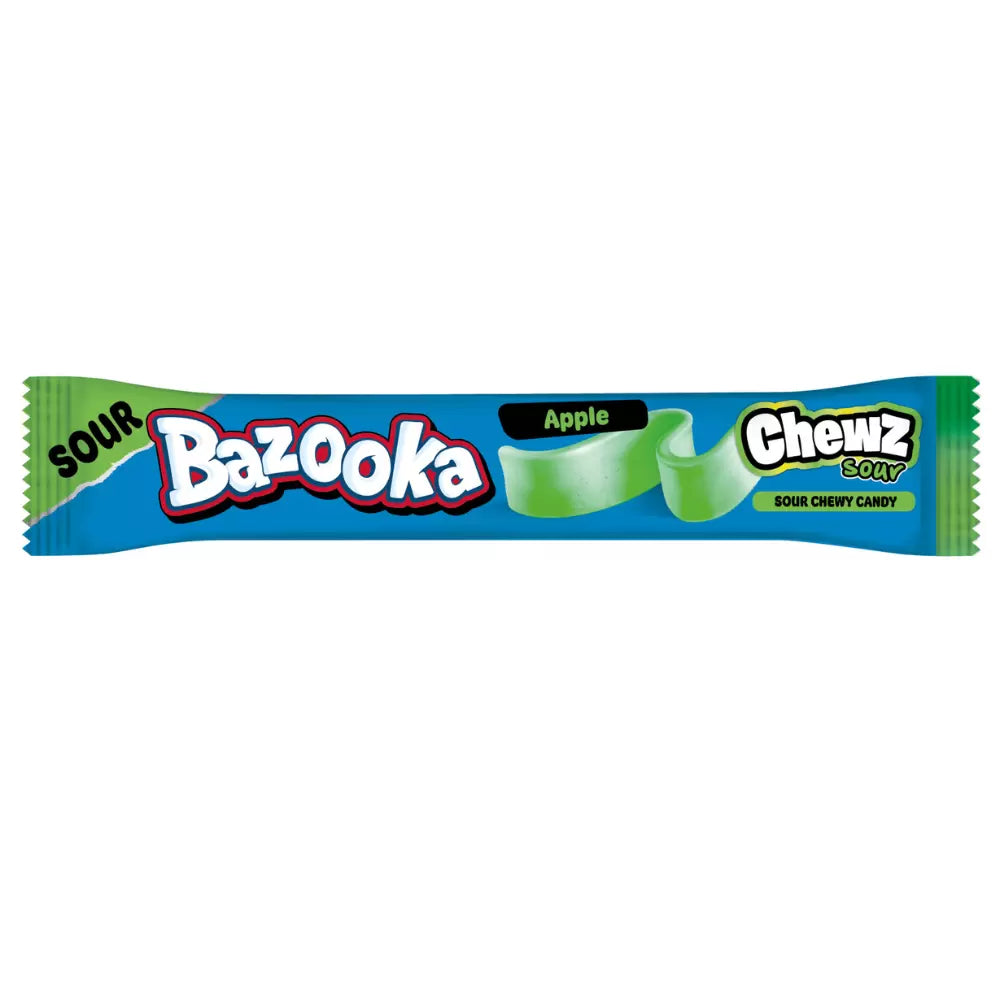 Bazooka Sour Chewz Apple Chew Bars 14g