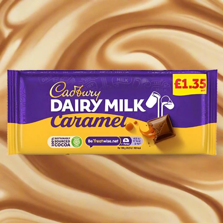 Cadbury Dairy Milk Caramel Chocolate Bar 120g