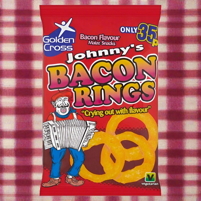 Johnnys Bacon Rings 22g 35p Full Box of 36