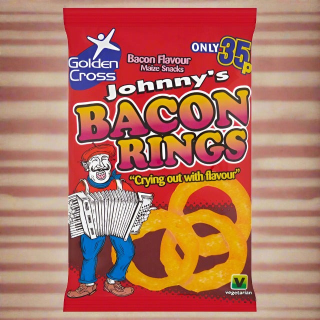 Johnnys Bacon Rings 22g 35p Single Bag
