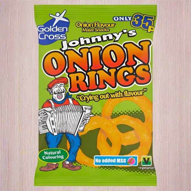 Johnnys Onion Rings 22g 35p Single Bag