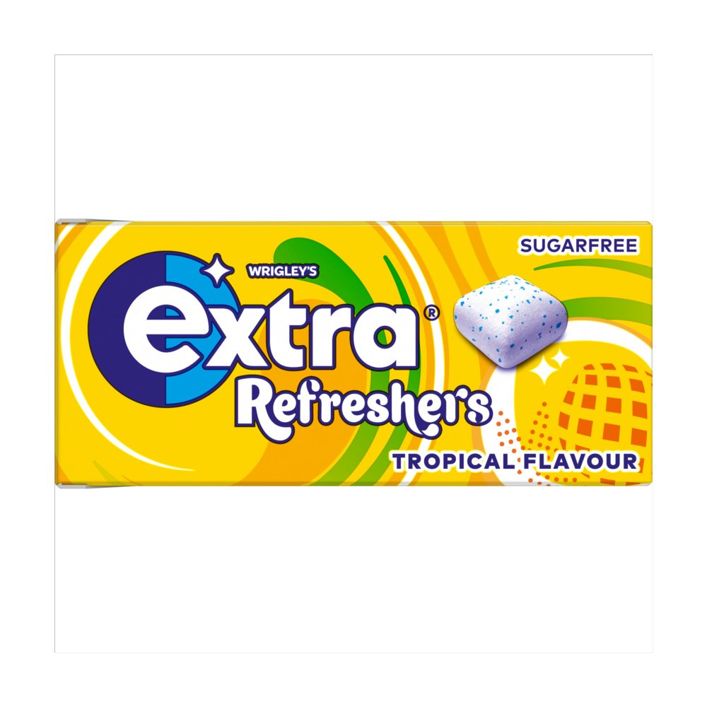 Extra Refreshers Tropical Flavour Sugarfree Chewing Gum 15g