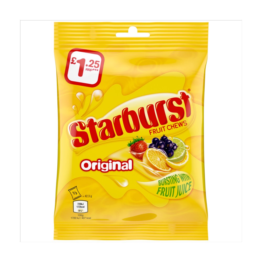 Starburst Fruity Chews Share Bag 127g
