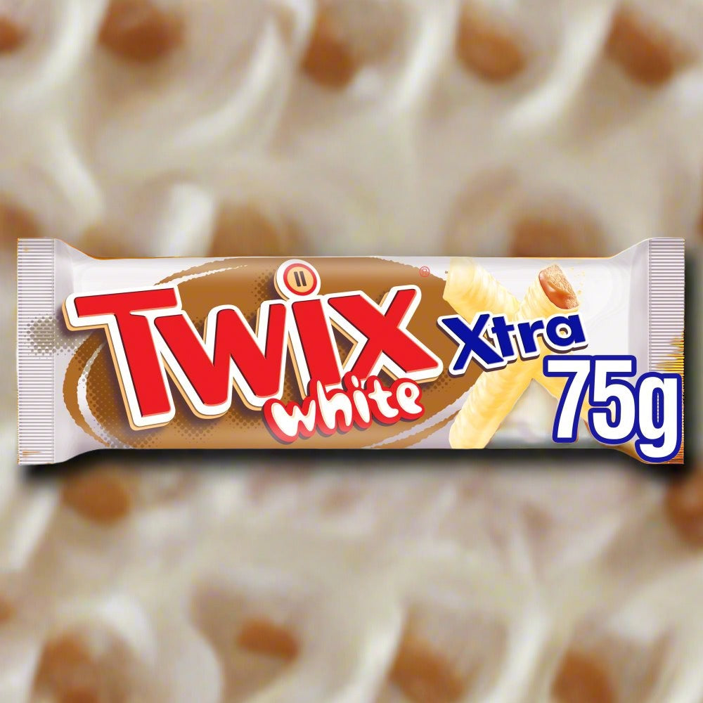 Twix Xtra White Chocolate Biscuit Twin Bars 75g