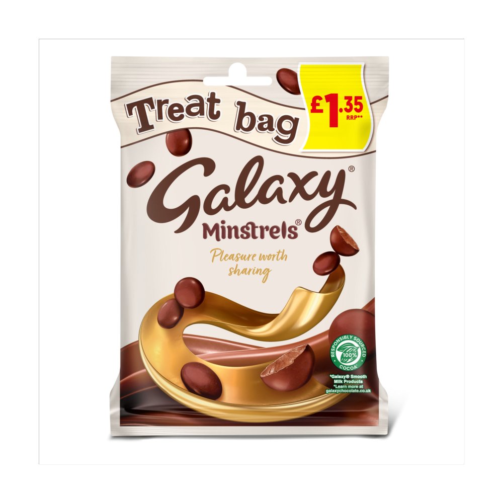 Galaxy Minstrels Chocolate Treat Bag 80g £1.35