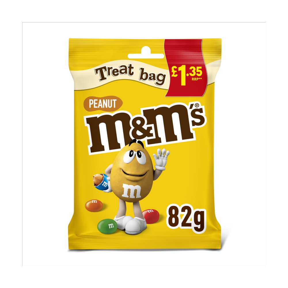 M&M's Peanut Chocolate Treat Bag 82g
