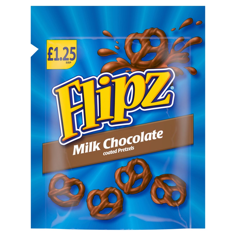 Flipz Milk Chocolate Pretzels PM £1.25 80g