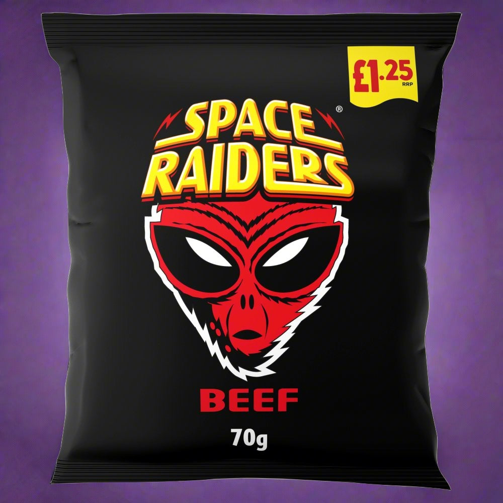 Space Raiders Beef Crisps 70g, £1.25 PMP