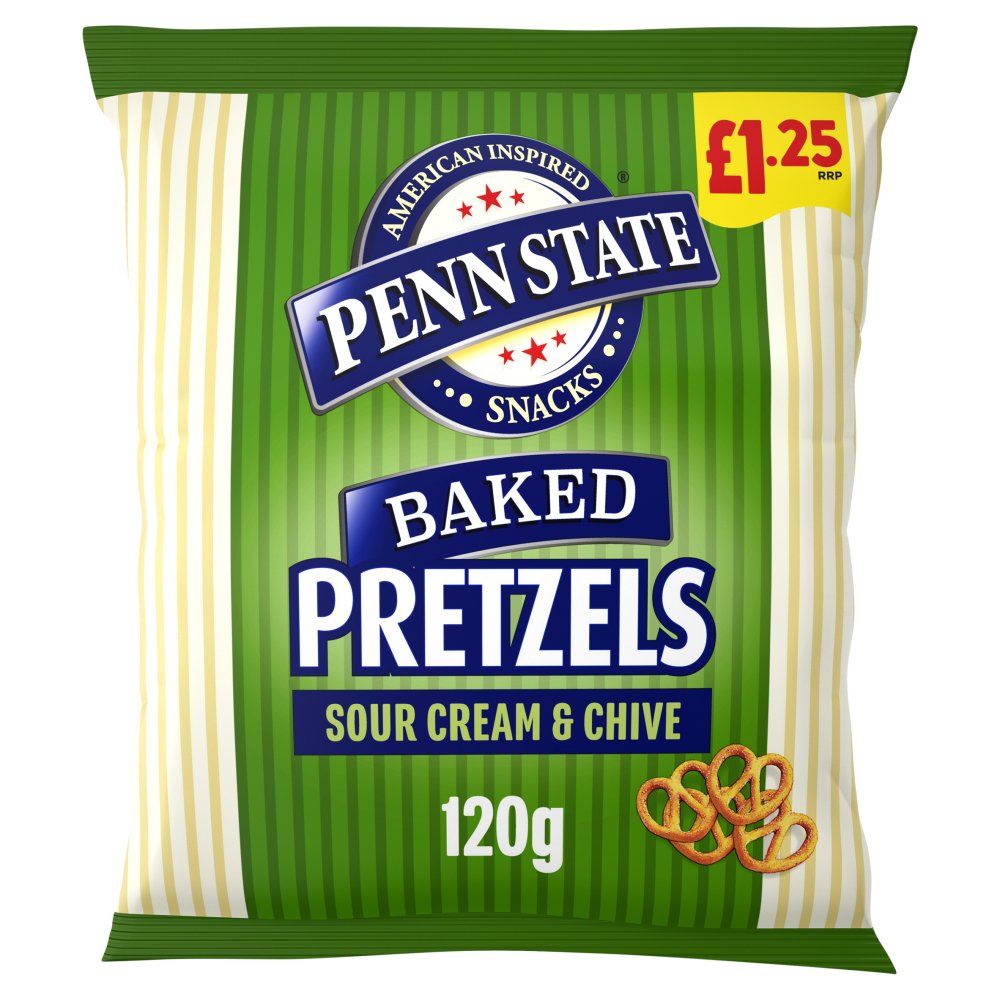 Penn State Sour Cream & Chive Pretzels 120g