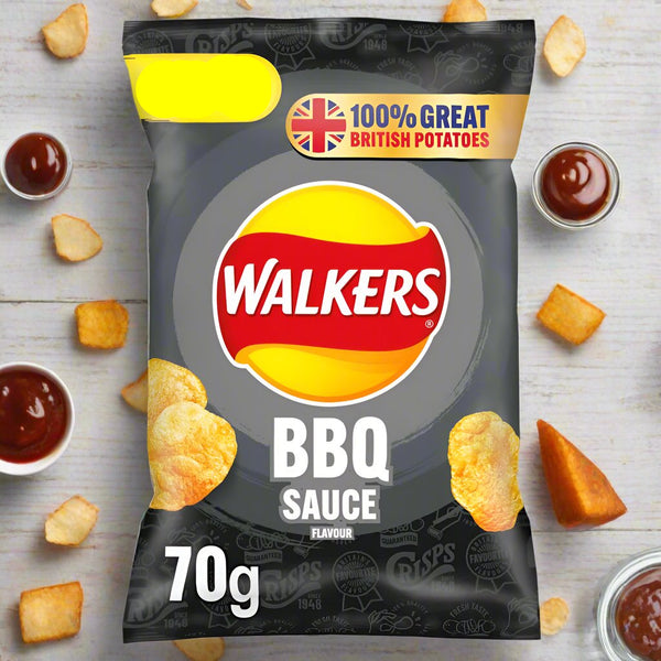 Buy Walkers BBQ Sauce Sharing Bag Crisps 70g online at SnacksOnline.co.uk
