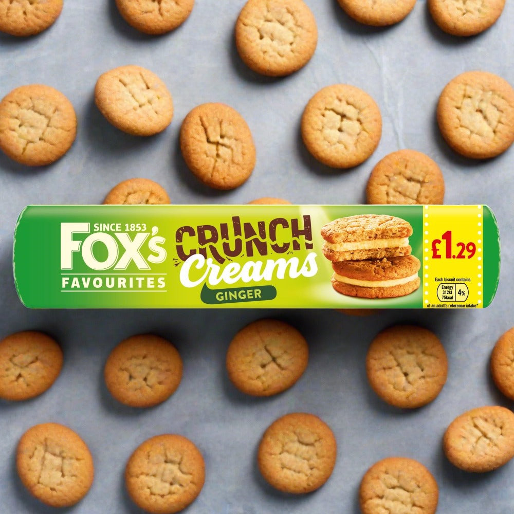Fox Favourites Crunch Creams Ginger 200g