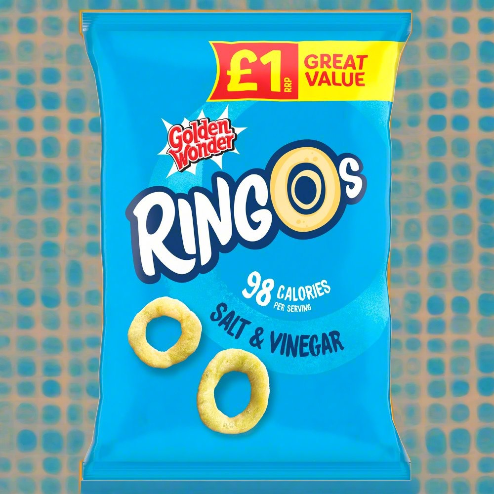 Golden Wonder Ringos Salt & Vinegar 40g