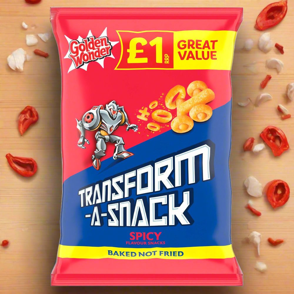 Golden Wonder Transform-A-Snack Spicy Flavour Snacks 56g