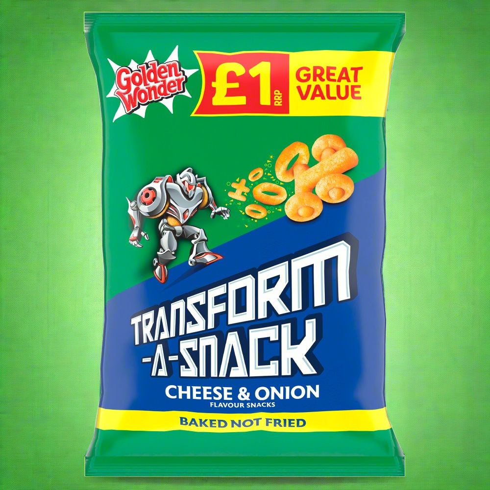 Golden Wonder Transform-A-Snack Cheese & Onion Flavour Snacks 56g