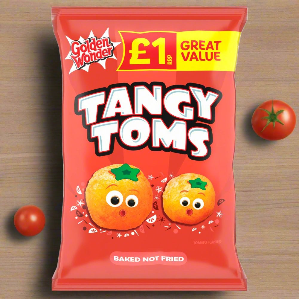 Golden Wonder Tangy Toms Tomato Flavour 63g