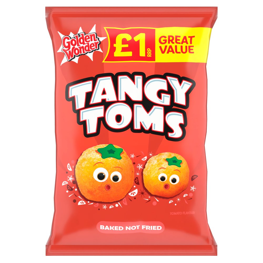 Golden Wonder Tangy Toms Tomato Flavour 63g