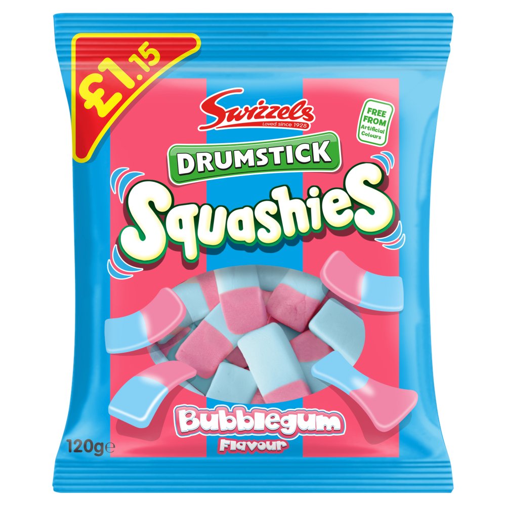 Swizzels Bubblegum Drumstick Squashies 120g