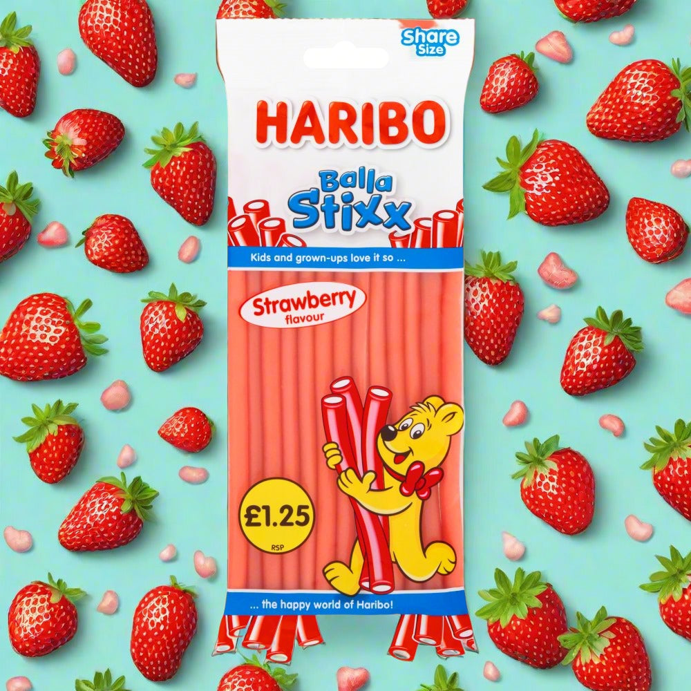 Haribo Balla Stixx Strawberry Flavour 140g