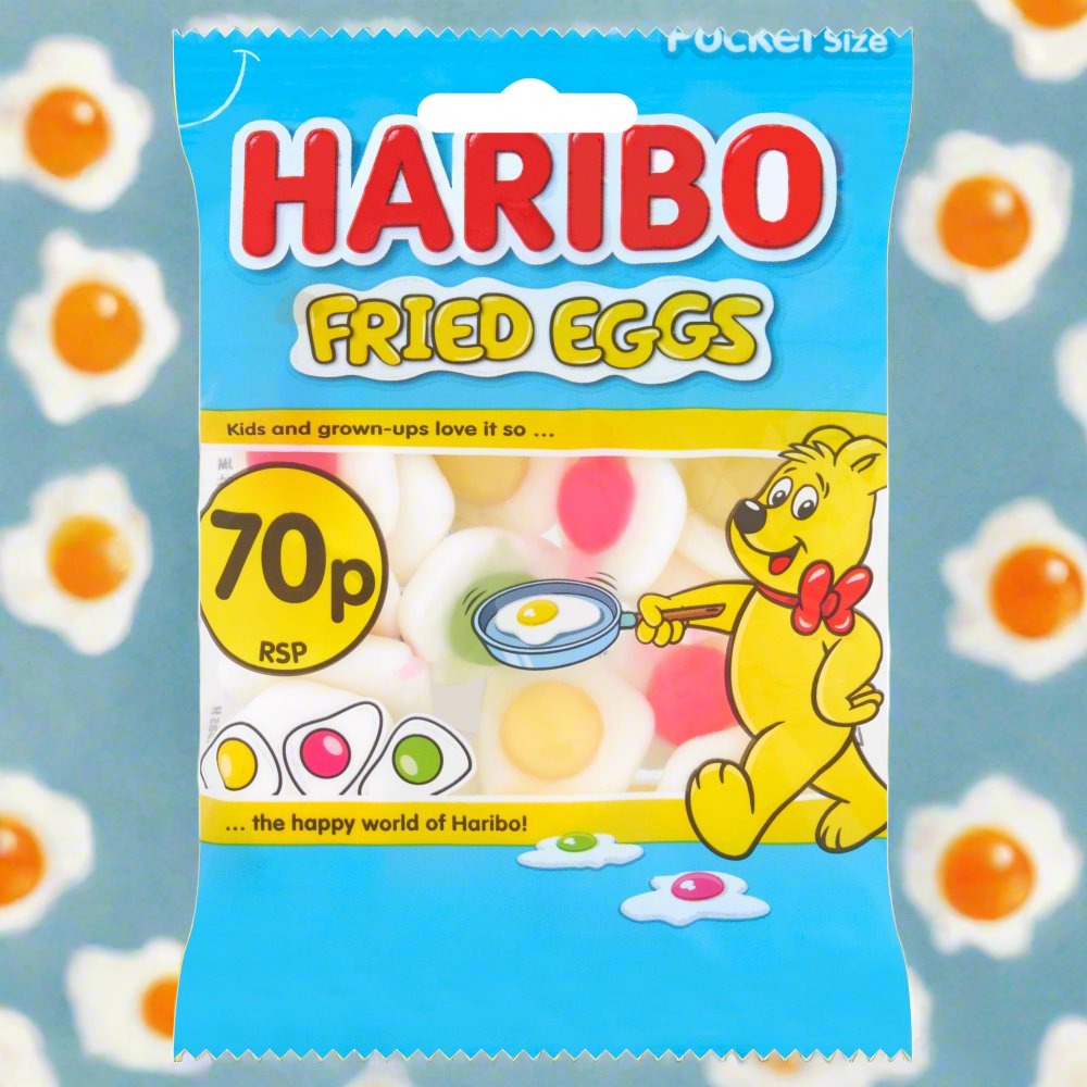 Haribo Fried Eggs Pocket Size Bag 60g
