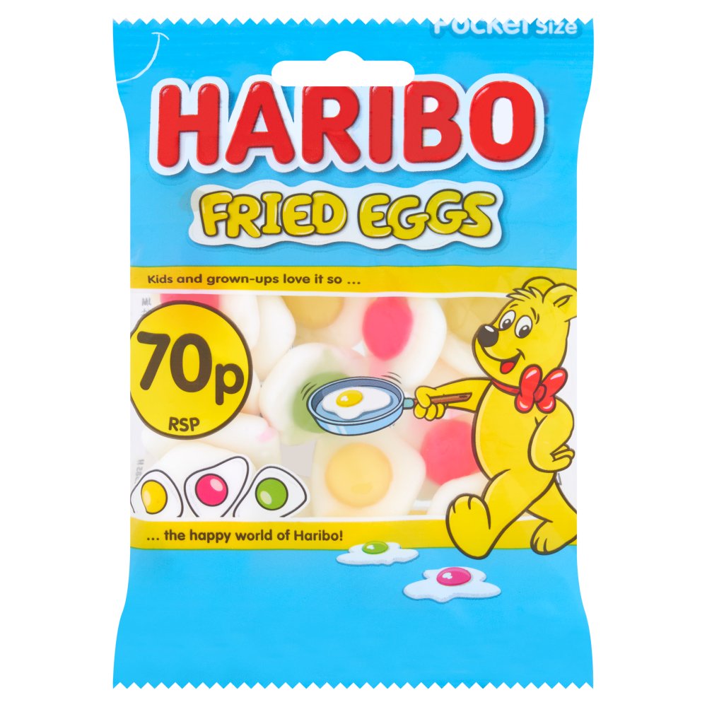 Haribo Fried Eggs Pocket Size Bag 60g