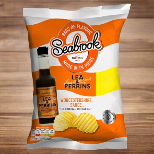 Seabrook Worcestershire Sauce Lea & Perrins Crinkle Cut Crisps 70g