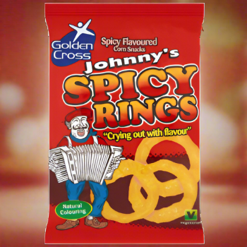 Johnnys Spicy Rings 22g 35p Single Bag